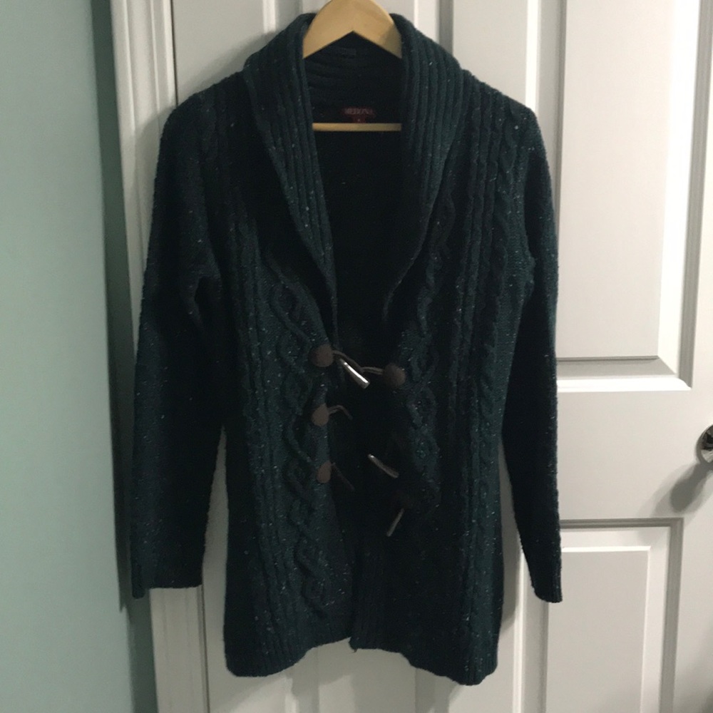 Super warm green cardigan